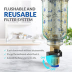 SimPure 40/200 Micron Spin Down Sediment Filter, Reusable Whole House Sediment - Image 5