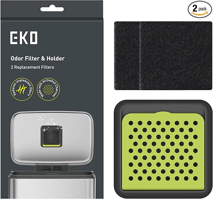 EKO Activated Charcoal Odor Filter Kit – 2-Pack Strong Odor Absorber and by EKO