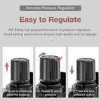 SNS Compressed Air Filter Regulator Piggyback Combo 1/4”NPT- Semi-auto Drain - Image 2