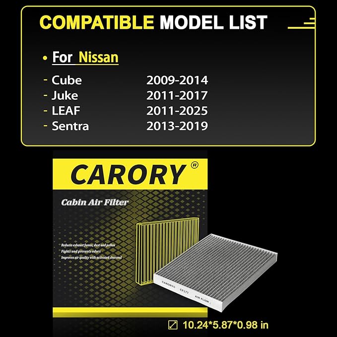 Cabin Air Filter w/Activated Carbon - Image 2