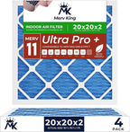 MervKing 20x20x2 Air Filter Actual Size: 19.7" x 19.7" x 1.75" MERV 11 MPR by MervKing