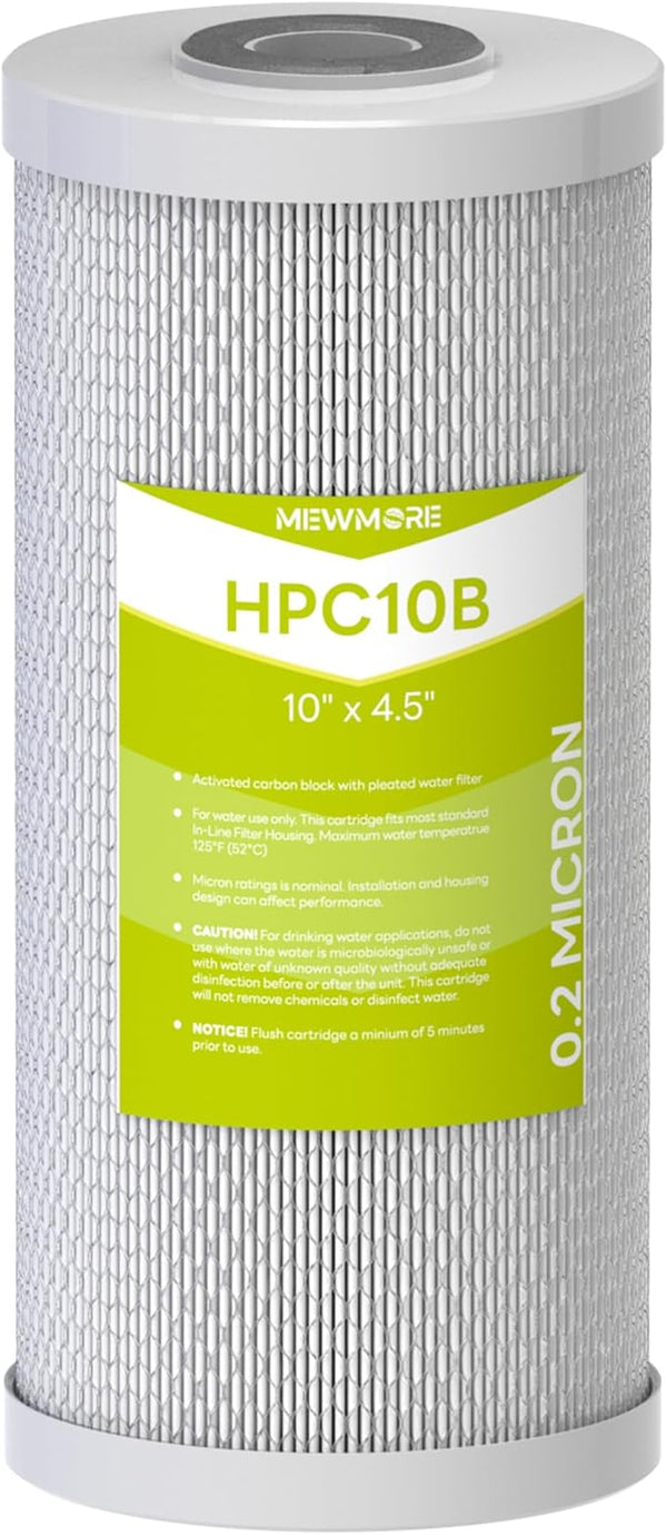 0.2 Micron 10" x 4.5" Water Filter by MewMore