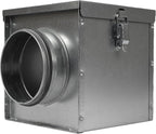 Repa Market 4" Duct Air Filter Box – Galvanized Steel Inline Dryer Filter by RepaMarket