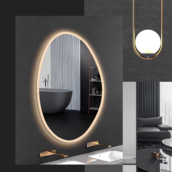 Inner Sand Smart Illuminated LED Bathroom Mirror, Wall Mounted Multifunction - Image 7