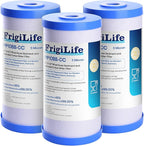 FXHTC 5 Micron 10" x 4.5" Whole House Sediment Activated Carbon Water Filter by FrigiLife