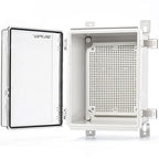 QILIPSU Outdoor WiFi Enclosure, 8.6"x6.7"x4.3" Waterproof Electrical Junction by QILIPSU