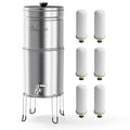 Culligan MaxClear 3 Gallon Gravity Water Filter System, Brushed Stainless-Steel by CulliganWater