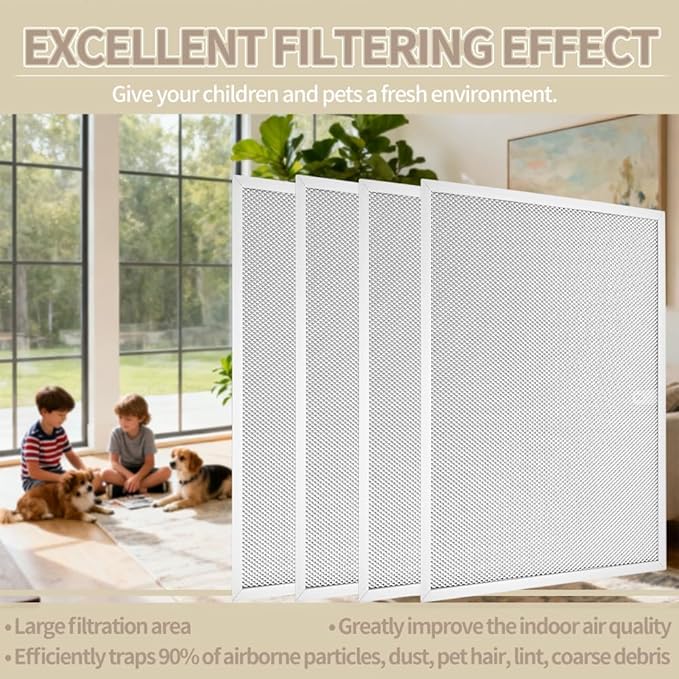 4 Pcs 203368 Air Pre Filter 16'' x 12.5'' Fit - Image 3