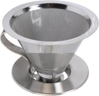 316 Stainless Steel Pour Over Coffee Dripper by Unknown