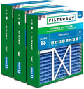 Filterbuy 20x22x5 Air Filter MERV 13 Optimal Smoke & Allergy Defense, Pleated by Filterbuy