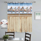 Western Horse Living Room Curtains 96 Inch Length, Window Curtains Tab Top - Image 4