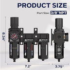 NEWPO 3/8" NPT 3 Stage Air Dryer - Image 2