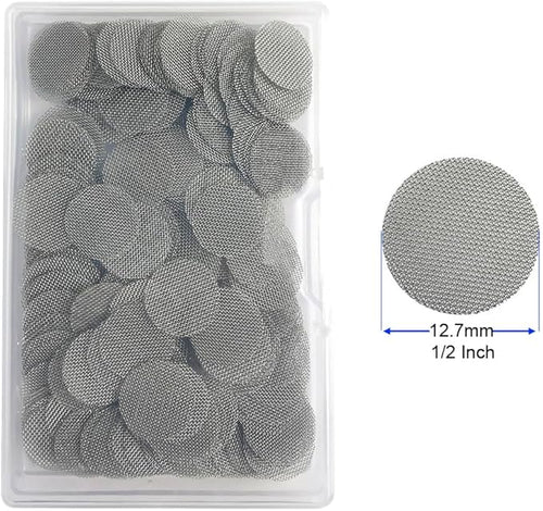 210pcs Stainless Steel Pipe Filters, 12.7mm Smoking Screens Pipe - Image 2