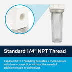 SpiroPure Clear Water Filter Housing 10 inch / 2.5 x 10 / 158117 Transparent - Image 4
