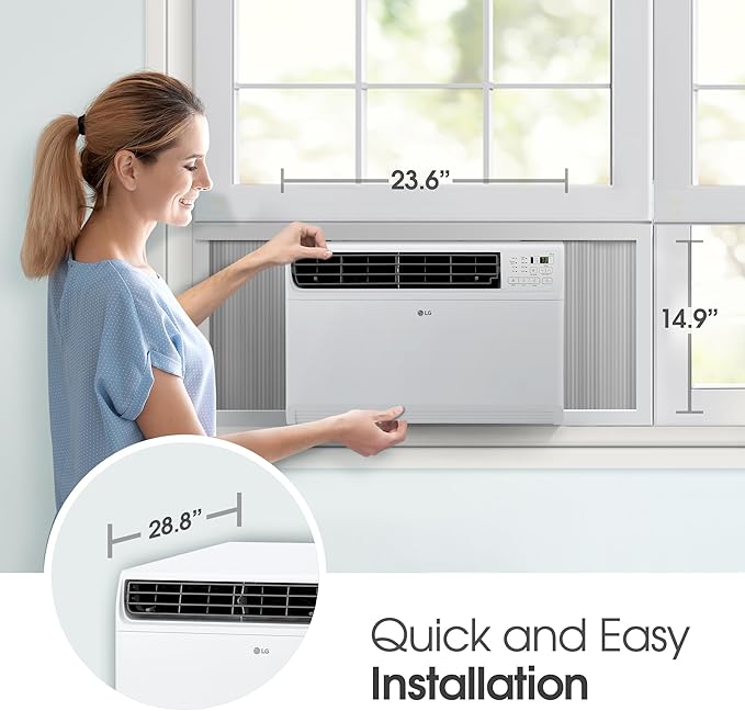 LG 14000 BTU Window Air Conditioner Energy Saving Dual Inverter Remote Control - Image 2