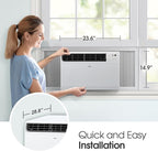 LG 14000 BTU Window Air Conditioner Energy Saving Dual Inverter Remote Control - Image 2