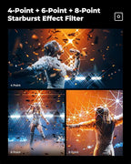 K&F CONCEPT 82mm Star Filters Kit 4 Points 6 Points 8 Points Cross Screen - Image 5