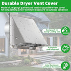 4 Inch Dryer Vent Cover Outside - Image 5