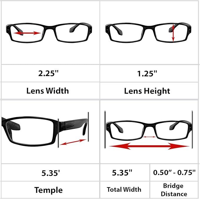 TruVision Readers Reading Glasses, Comfort Spring Hinges - Image 7