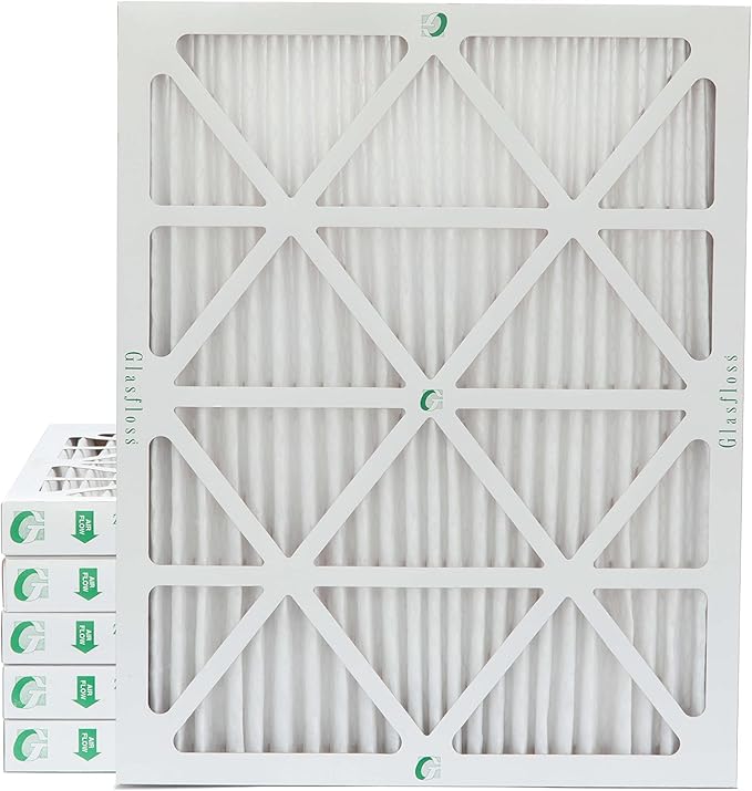 Glasfloss 14x20x2 MERV 10 2" Inch Pleated Air Filters Box of 6. Actual Size: by Glasfloss