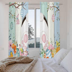 Easter Window Curtains 72 Inch Long 2 Panel Set, Rod Pocket Long Curtains & - Image 4