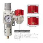 Industrial Air Compressor Filter Regulator Combo 3/8" NPT 0-150 PSI Gauge - Image 6