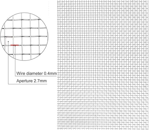 304 Stainless Steel Woven Wire Mesh, Stainless Steel Wire Metal Mesh Sheets - Image 2