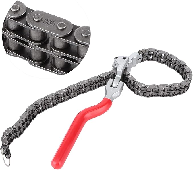 Chain Type Oil Filter Wrench Spanner 13.8in Chain Wrench Oil Filter Removal Tool - Image 3