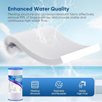 PUREPLUS 50 Micron 10" x 4.5" Extra Coarse Pleated Sediment Filter - Image 5