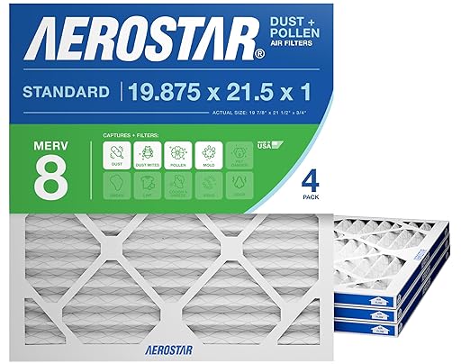 Aerostar 19.875x21.5x1 MERV 8 by AirFiltersDelivered