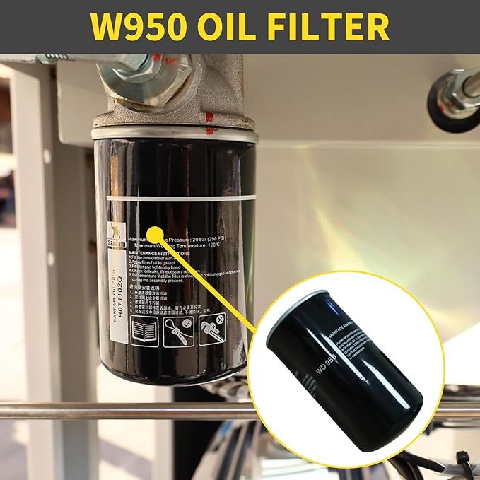 W950 Screw Air Compressor Oil Filter - Image 3