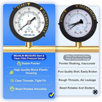 MEANLIN MEASURE 0~60Psi Plastic Frame 1/4" NPT Start and Clean Filter Pressure - Image 6