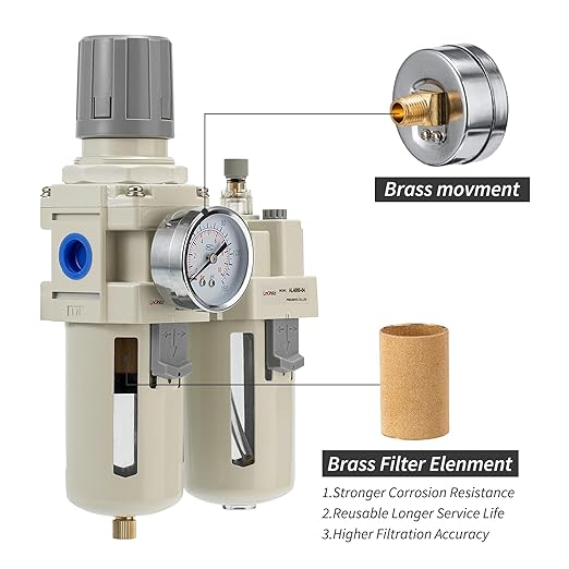 Industrial Air Compressor Filter Regulator Lubricator Unit - Image 4