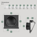 Vent Systems 6" Inch Air Supply Vent Cover - Image 2