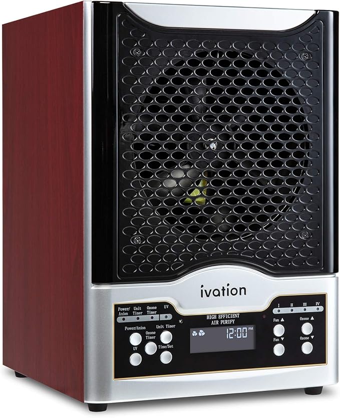 Ivation 5-in-1 HEPA Air Purifier & Ozone Generator W/Digital Display Timer and by Ivation