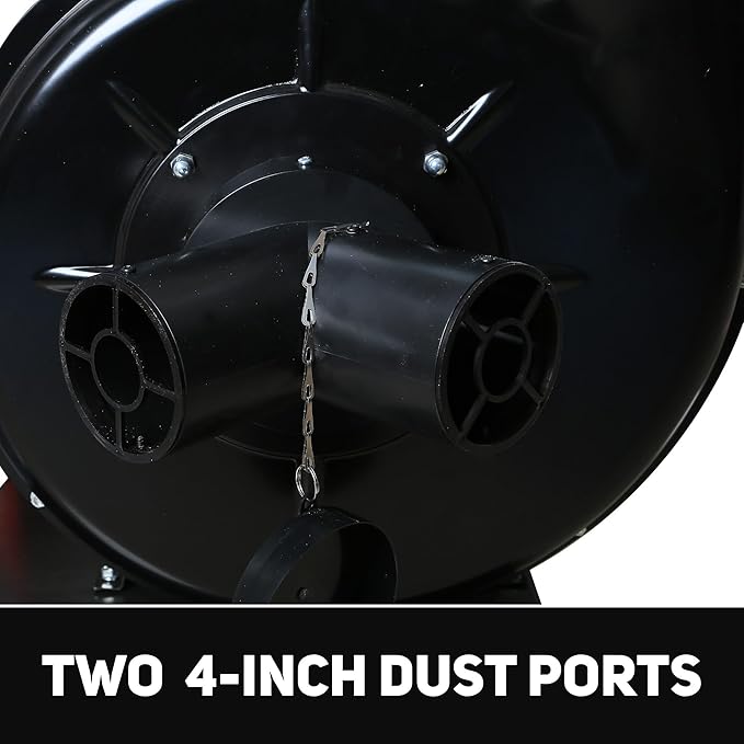Bucktool 1.5HP Portable Dust Collector, 1100 CFM Workshop Dust Extraction - Image 5