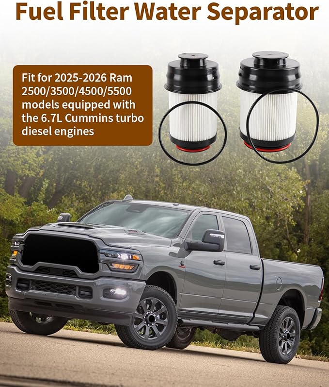 68677800AA Fuel Filter Kit Fit for Ram 2500 3500 4500 5500 Truck 2025 2026 6.7L - Image 2