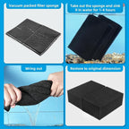 AQUANEAT 2 Pack Aquarium Bio Sponge Filter Media Pad Cut-to-Size Open Cell Foam - Image 6