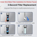 Vortopt Q7 Under Sink Water Filter System, Bad Taste & Odor, Under Counter - Image 7