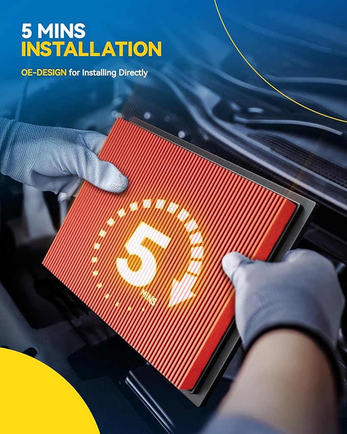 PHILTOP Upgraded Engine Air Filter, CA11876 Replacement - Image 6