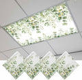Fluorescent Light Covers for Ceiling Lights Sage Green Eucalyptus Leaves by Home+L6