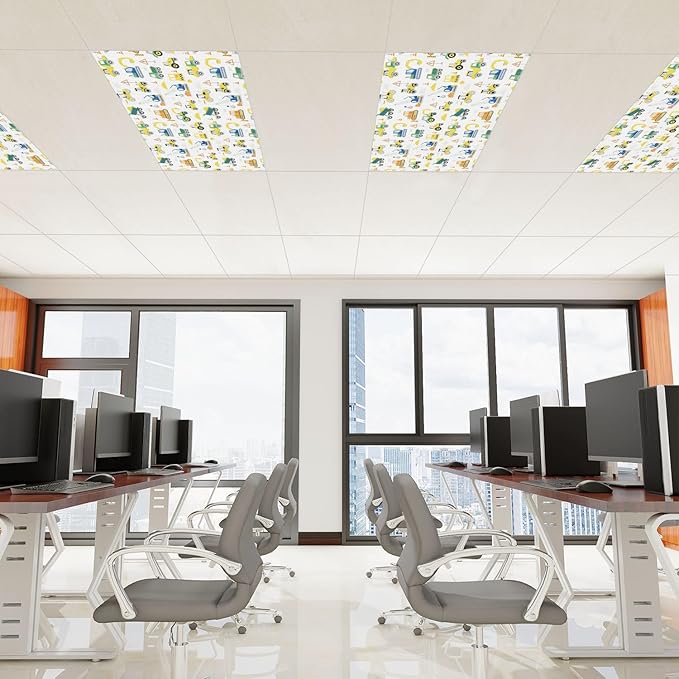 4 Pcs Fluorescent Light Covers for Ceiling Lights Construction Vehicles - Image 3