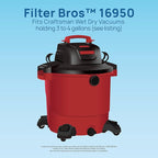 Filter Bros 16950 HEPA Replacement Filter Fits Craftsman Shop Vacuums 3-4 Gal - Image 3