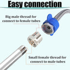 3/8" NPT Male to 1/4" NPT Female Hex Bushing Reducer, 304 Stainless Steel NPT - Image 5