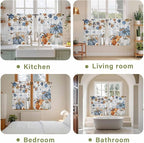 Thanksgiving Pumpkin Kitchen Curtains 54 Inch Long 2 Panel Set, Rod Pocket - Image 8