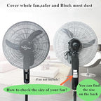 2 Pack - 18" Fan Safety Protection Cover, Kid Children Baby Finger Protect Fan - Image 4