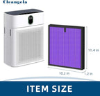 4 Pack HY4866 Air Purifier Replacement Filter - Image 3