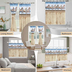 Western Horse Living Room Curtains 84 Inch Length, Window Curtains Tab Top - Image 7