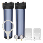 Max Water 20" x 4.5" Whole House Water Filter Housing – Fits Standard Large by MaxWater