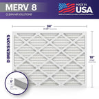BNX TruFilter 18x24x1 Air Filter MERV 8 - Image 2